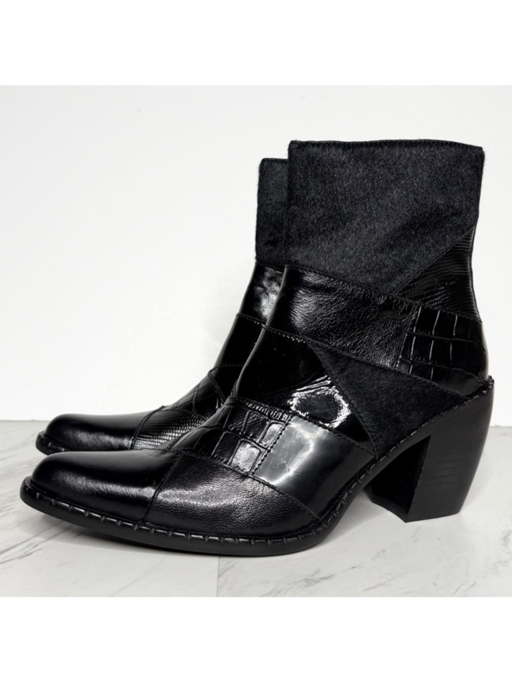 Jeffrey Campbell Caballeros Black Western Boot 6
